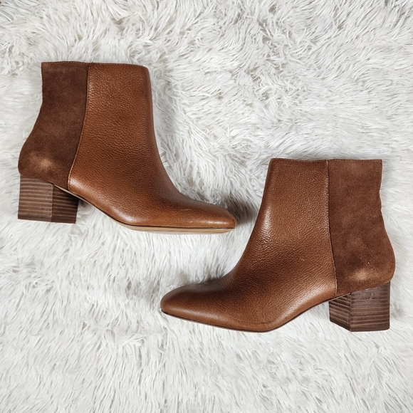 Crown Vintage Two-Toned Heeled Boots Size 8.5M - Picture 4 of 15